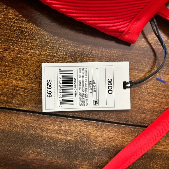 Shade and shore Red Women's Swim Top 36DD - Picture 4 of 4